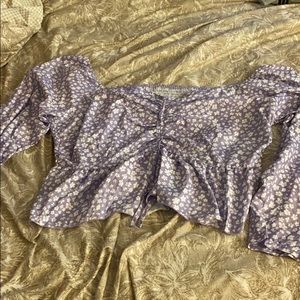 Floral long sleeve top